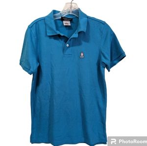 Psycho Bunny Classic Polo Campanula Blue Men's Shirt Size 3 Extra Small